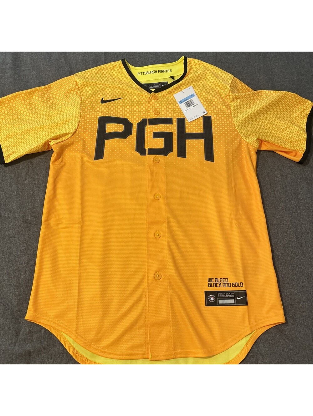 Nike Willie Stargell Pittsburgh Pirates City Connect Gold Jersey Men's Medium